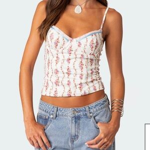 Edikted floral corset top